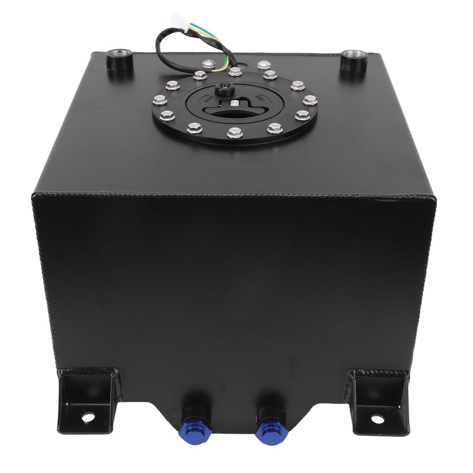 

5 галлонов 20 л топливный бак с крышкой алюминиевый сплав черный топливный элемент для гоночного трека Hot Rod Street