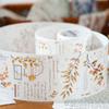Herr. Papier, 200cm/Rolle, Washi Tape im Vintage-Zweig-und-Blatt-Design, Scrapbook-Album, Handyhülle, Tagebuch-Dekoration, Literarischer Sticker