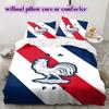 France Football Soccer Pattern Bedding,Quilt Set Quilt Cover Pillowcase Home Birthday Gift (1*duvet Cover+2*pillowcase,without Core)