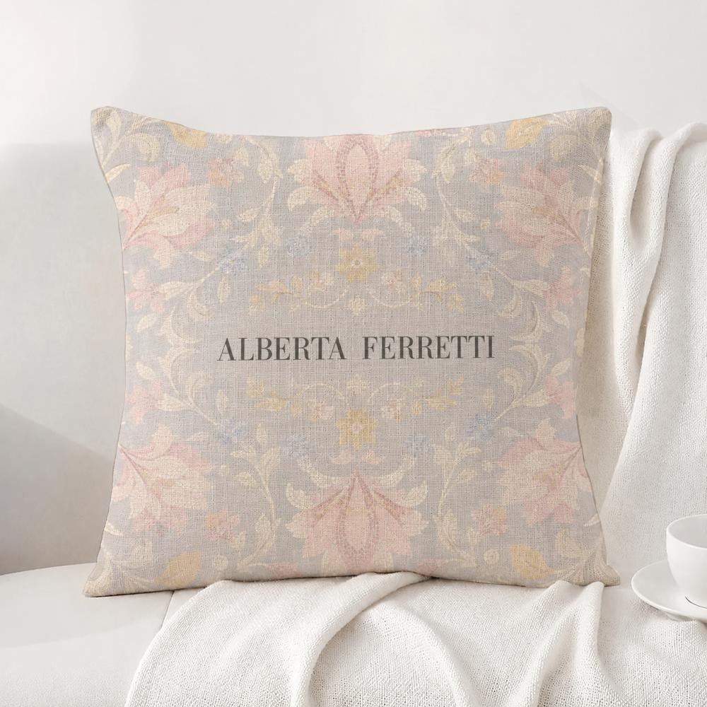 Brand Alberta Ferretti Cushion Cover Natural Linen Pillowcase Set AllinOne Decor Cushion Cover for Sofa Bedroom Chair