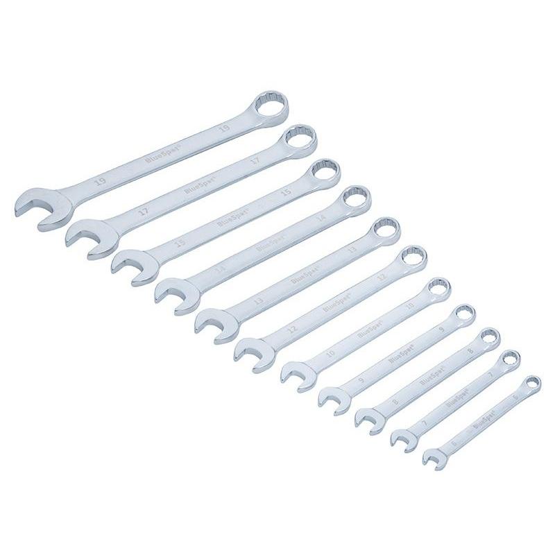 Bluespot Tools Combination Spanner Set, Metric