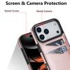For iPhone 17 Pro Max Case Card Slot Slim-Fit PU + TPU Mobile Cover