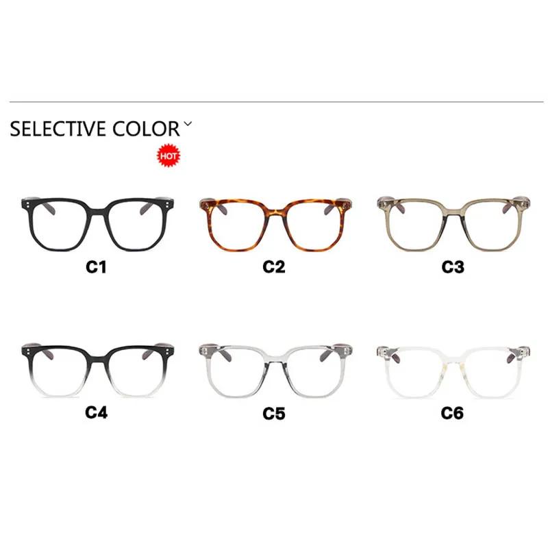 Quadratische Herren-Myopie-Brille mit Holzmaserung-Bügeln und Metallnieten Kurzsichtigkeitsbrille 0 -0.5 -1 -1.25 -1.5 -1.75 -2.0 Bis -6