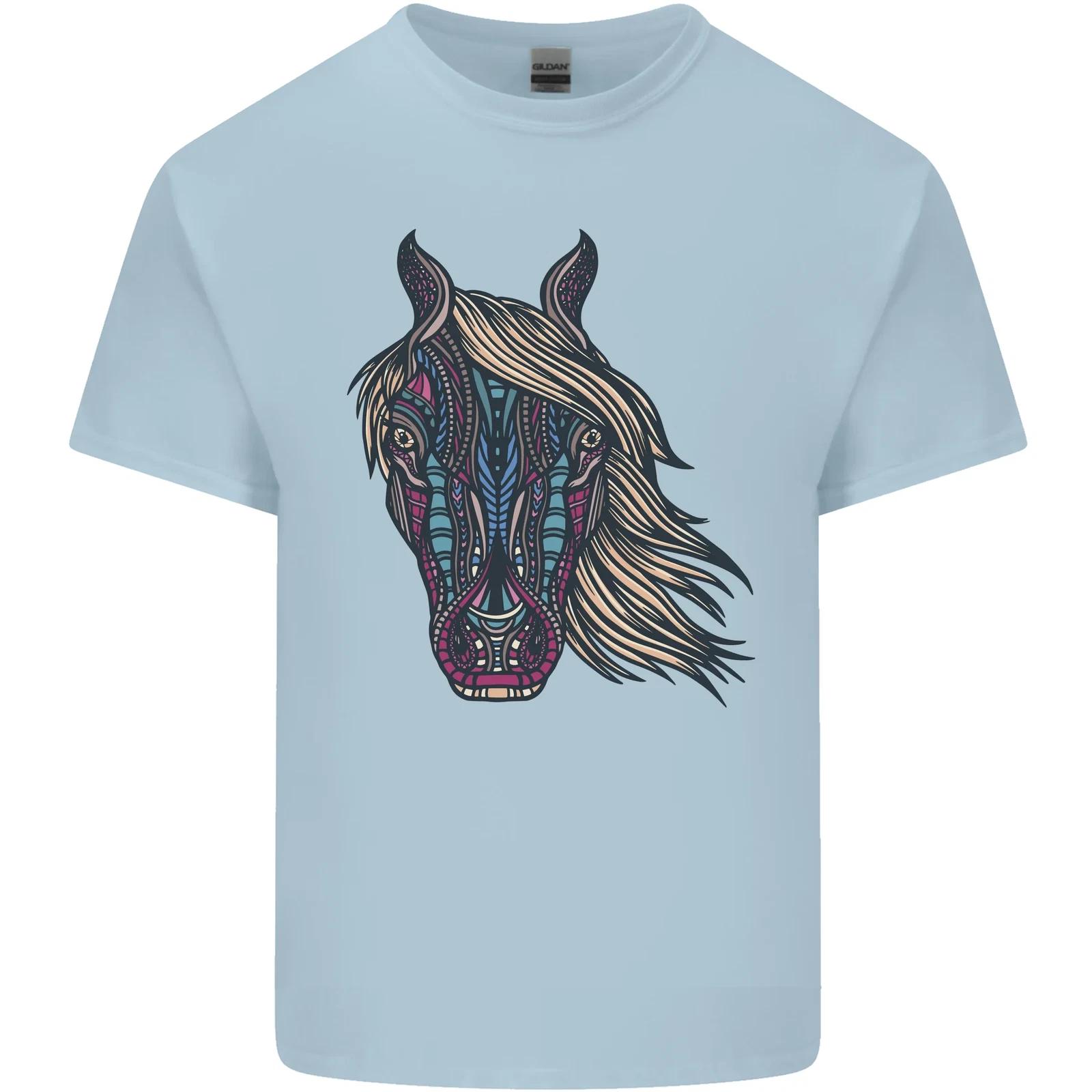 A Tribal Horse Equestrian Kids T-Shirt Childrens 2XL
