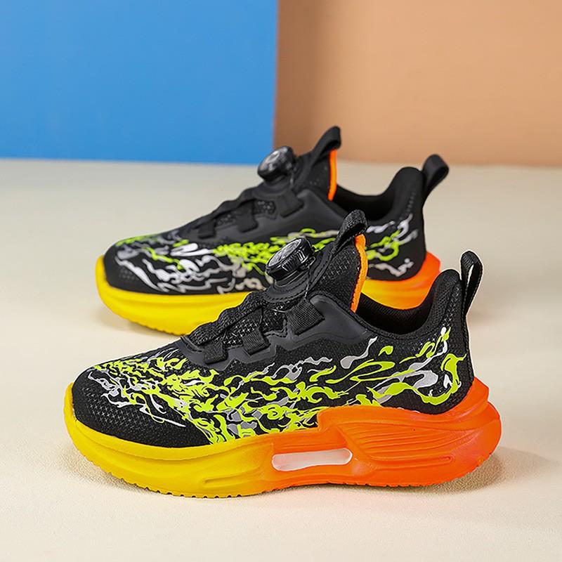 Boys Running Shoes Kids Outdoor Sport Sneakers Waterproof Breathable Lightweight With Rotary Buckle