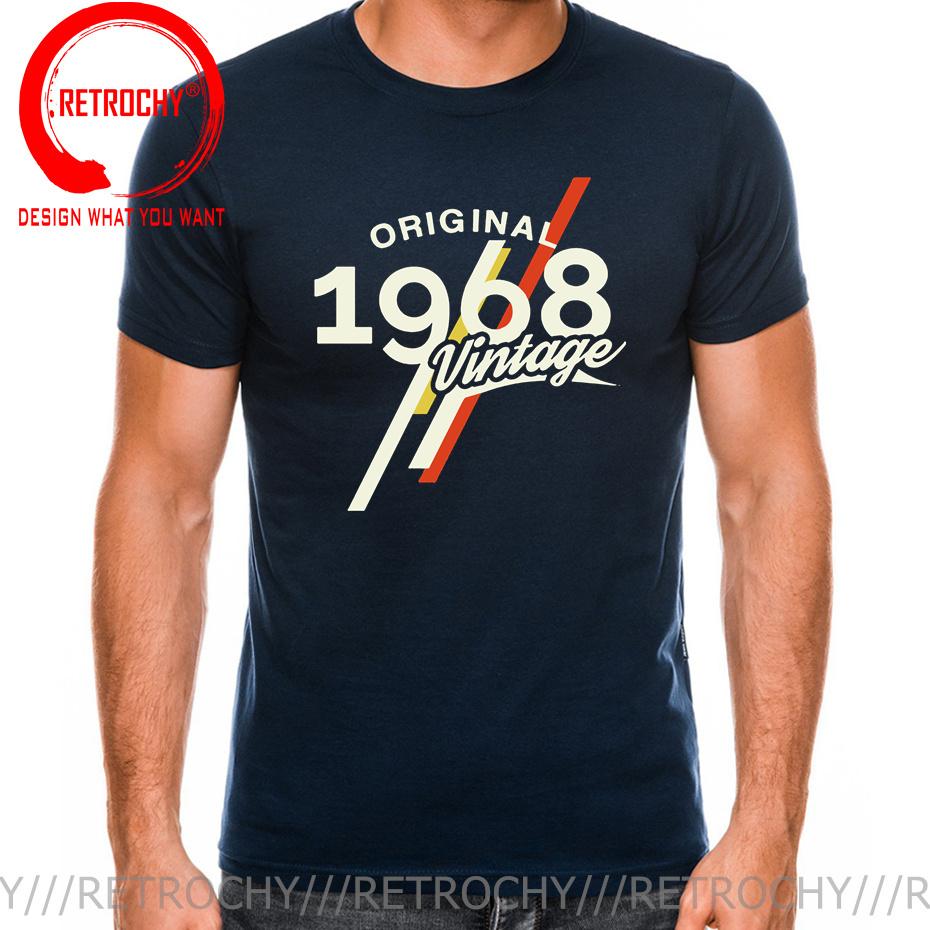Vintage 1968 Classic 50 Years Old Birthday T Shirt Made in 1968 50Th Birthday Tshirt Father Day Present Born in 1968 Tee Shirt