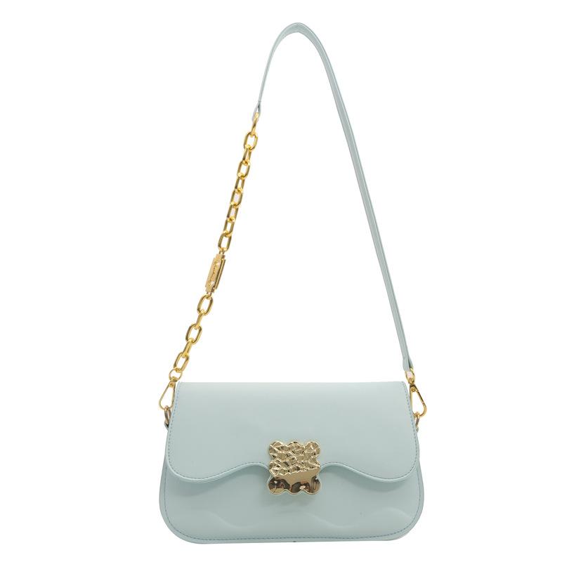 

Fashion single shoulder underarm bag women s 2024 popular new chain messenger bag foreign-style texture small square bag синій