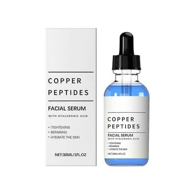 1-3x Sérum s měděnými peptidy pro obličej - s GHK-Cu a kyselinou hyaluronovou - Anti-aging pleťové sérum pro hladkost pleti, pevný vzhled, pružnost pleti