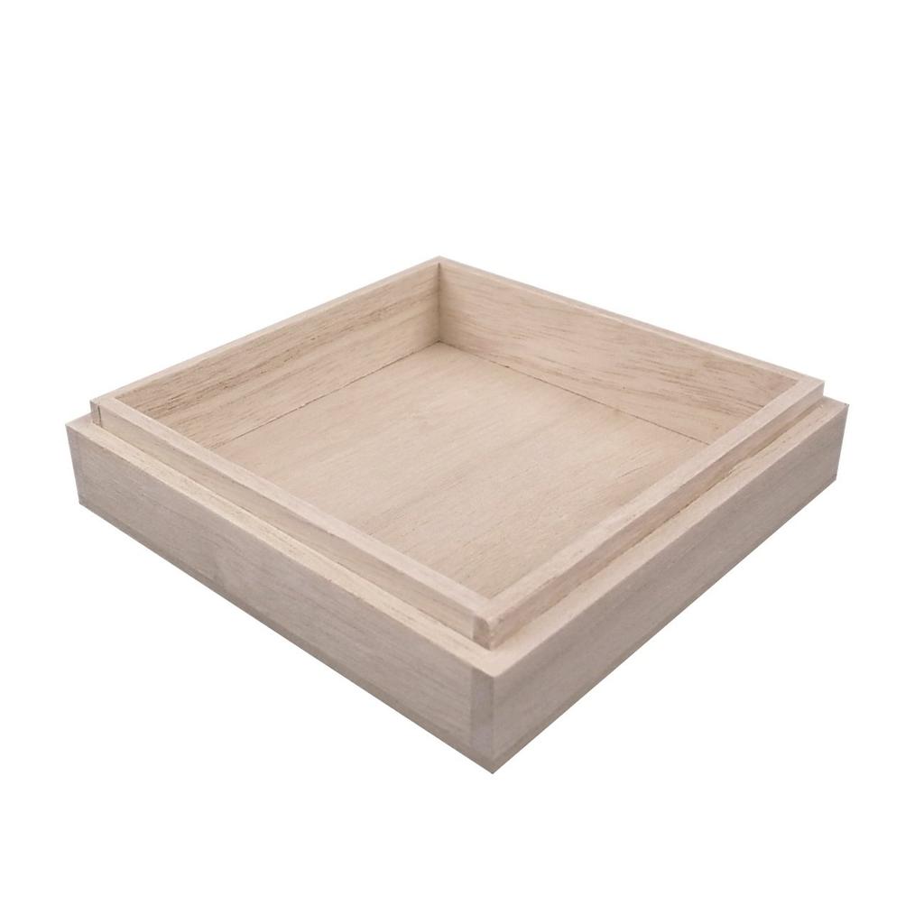 Chitoshuin Paulownia Wood Boxes (Set of 2) - Perfect for Bracelets (Prayer Beads/Rosary) (Also Ideal As Accessory or Small Item Cases)