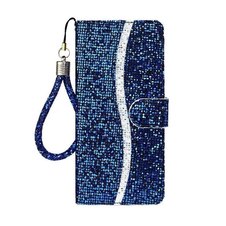 

Samsung S26 Leather Phone Case with Glitter Card Holder & Stand for A56/A17 Samsung A55