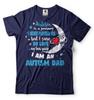 Autismus Reise Papa T-Shirt Autismus Bewusstseinstag Vater Daddy T-Shirt Autismus Tee