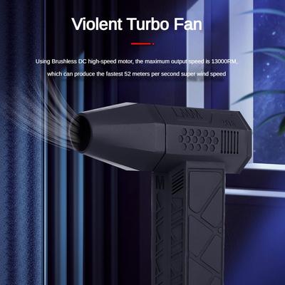 Brushless Violent Turbo Fan 130000RPM High Speed Hair Dryer Outdoor Camping Portable Dust Removal Fan