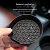 Silicone Non-Slip Car Coaster: Spill-Proof Round Cup Holder Mat