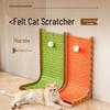 L-Shaped Felt Cat Scratcher & Lounge Bed