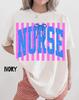 Comfort Colors Nurse Shirt, Stripes RN T-Shirt for Women, Registered Nurse Life Tee, Nurse Practitioner Graduation, Nursing Team Shirts