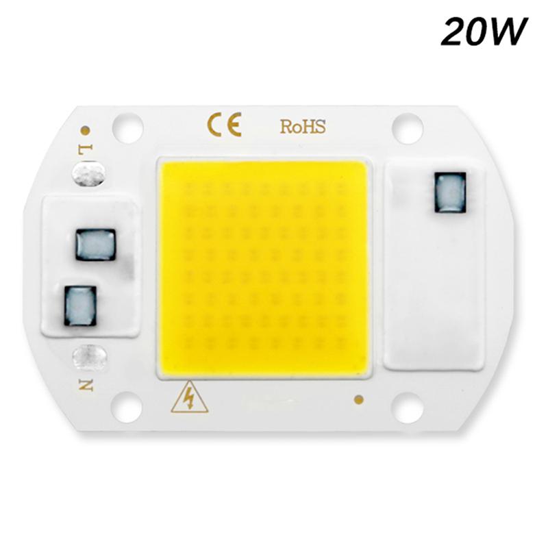 Cob LED Lampen Chip 10W 20W 30W 50W 220V Smart IC Kein Treiber erforderlich 3W 5W 7W 9W LED Glühbirnenlampe für Flutlicht Scheinwerfer DIY Beleuchtung