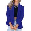 Fashion Women Solid Color Casual Suit Temperament Button Long-sleeved Jacket
