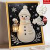 Christmas Pearl Painting Kit Handmade DIY Snowman Lantern Snowflake Home Decoration Painting