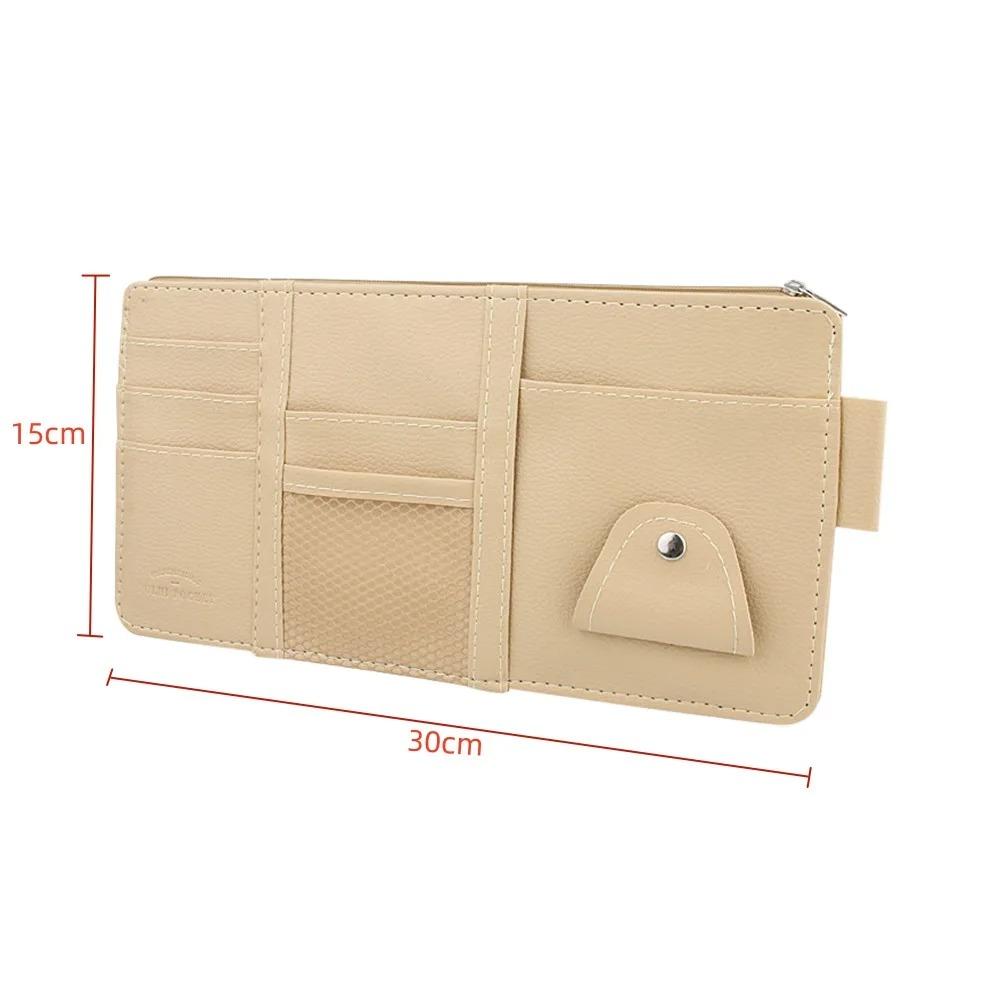 Car-shaped Sun Visor Storage Box, Car Sun Visor Storage Bag, Car Sun Visor Storage Box, Zipper Card Holder Storage