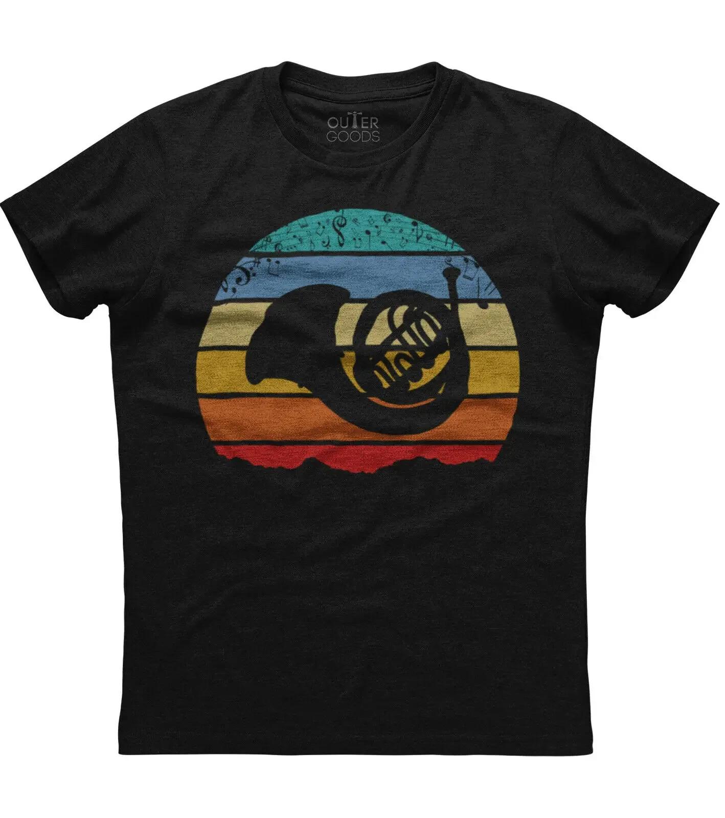 

Vintage French Horn Printed TShirt Summer Cotton ONeck Short Sleeve Mens T Shirt New S3XL S
