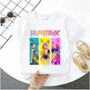 2026 Popular Movie Girl T-Shirt Children's Clothing KPop Demon Slayer Fan Gift