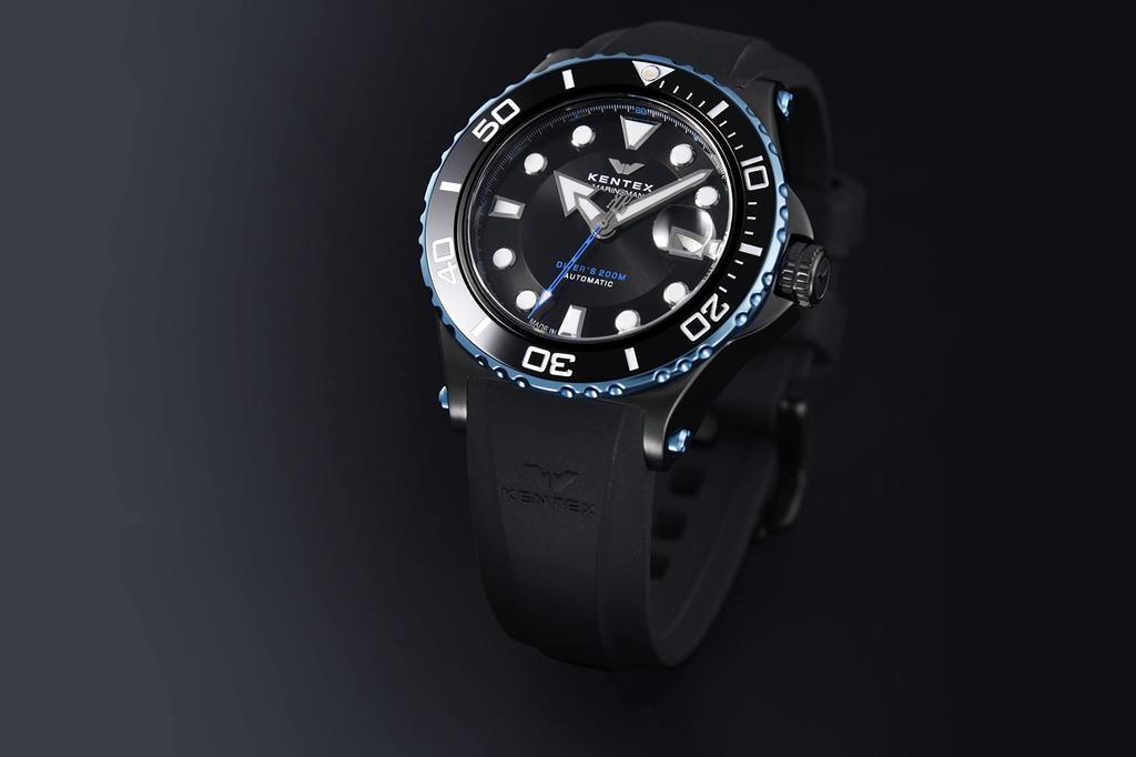 Watch Marineman Seahorse II 200M Waterproof Black [KENTEX] S706M-22 Men's