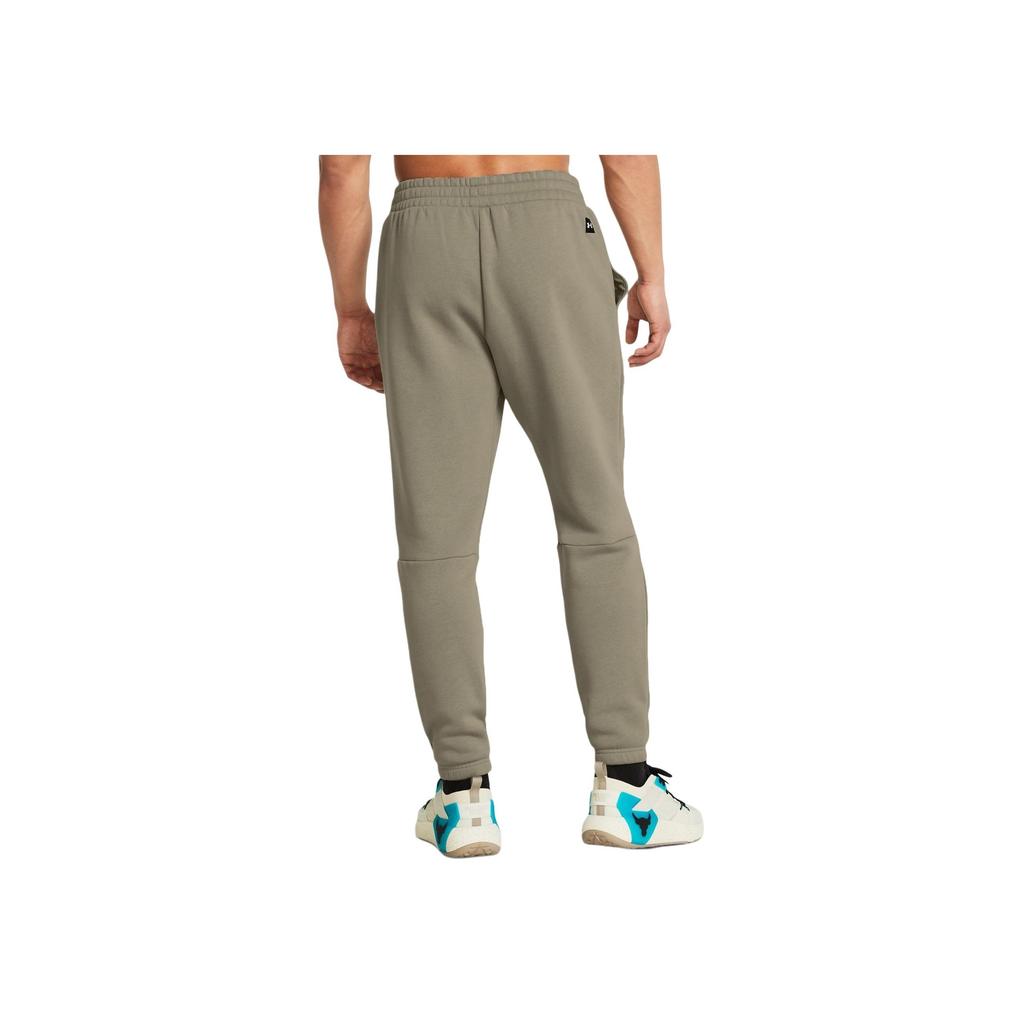 Under Armour Fitted Casual Pants With Printed Details And Elastic Closure Men bottoms Gray Brown 1383217-203