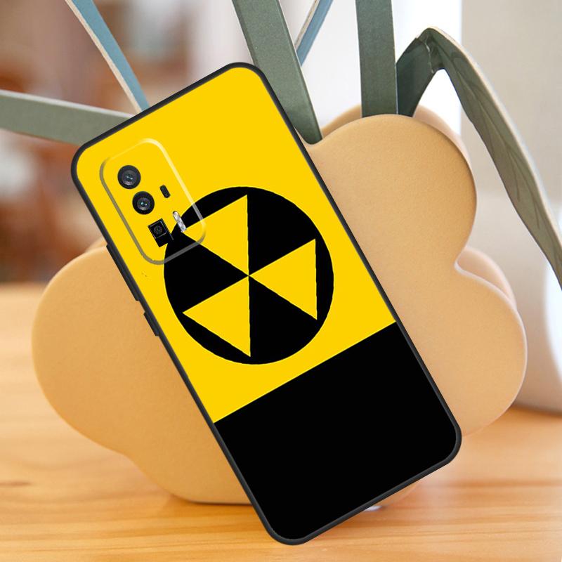 Nuclear Radiation Warning Sign Case For POCO F6 Pro X6 X5 X3 F3 F5 M6 M5s Xiaomi 13T Pro 11T 12T 12 13 Lite 14 Ultra Cover