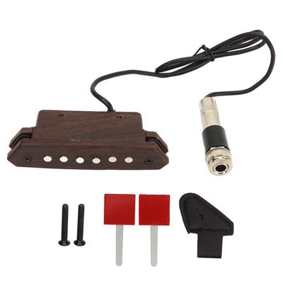 Gitarren-Tonabnehmer-Set Geräuschreduzierung Lochfrei Akustikgitarre Doppelspule Schallloch-Tonabnehmer Verstärker