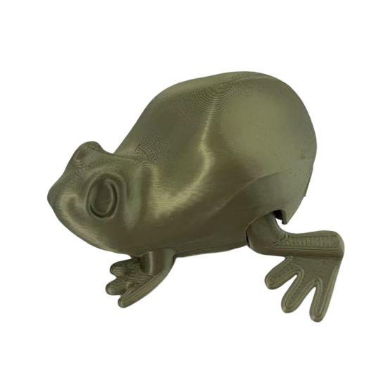

Игрушка Прыгающая Лягушка 3D-печатная Модель Лягушки Фигурка Рептилии Интерактивная Лягушка Игрушка-Непоседа для Детей и Взрослых Школьные Проекты темно-зеленого