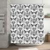 Gothic Forest Animals Shower Curtain Dark Academia Nature Trees Wolf Deer Fox Rustic Home Decor Bathroom Set Vintage Aesthetic
