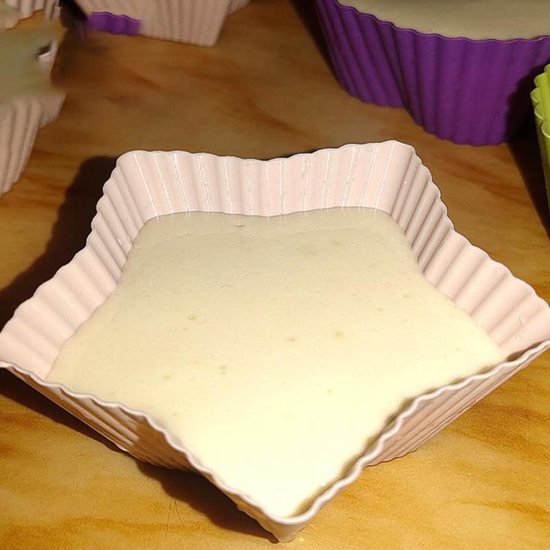 4Pcs/Set Mini Square Pentagonal Round Heart Shape Silicone Muffin Cake Baking Molds Baking Accessories