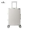 TOBERLIR Aluminum Frame Hardside Spinner Suitcase