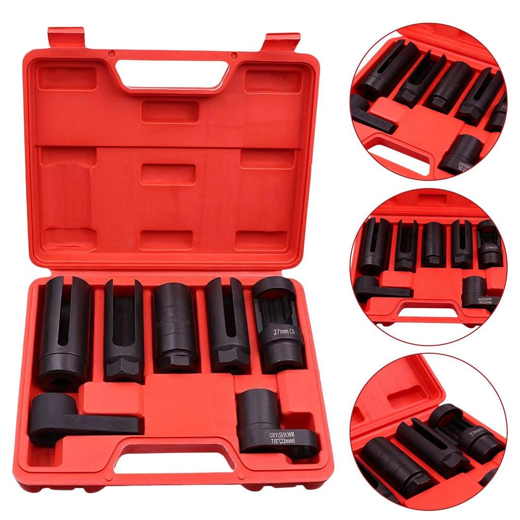 Steckschlüsselsätze Chrom-Vanadium-Stahl Hohe Festigkeit Sauerstoffsensor-Steckschlüssel-Satz Für Fahrzeugwartung Industrielle Ausrüstung