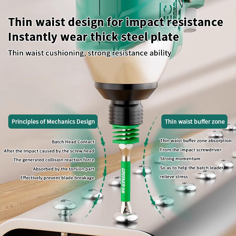 Rainbow Spring Batch Head Cross Coat Strong Magnetic Ultra Hard Anti Slip Electric Screwdriver