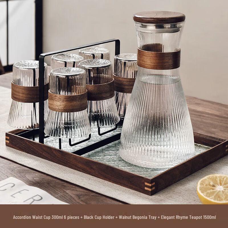 TXRMDX Chinese Style Heat-Resistant Glass Tea Set