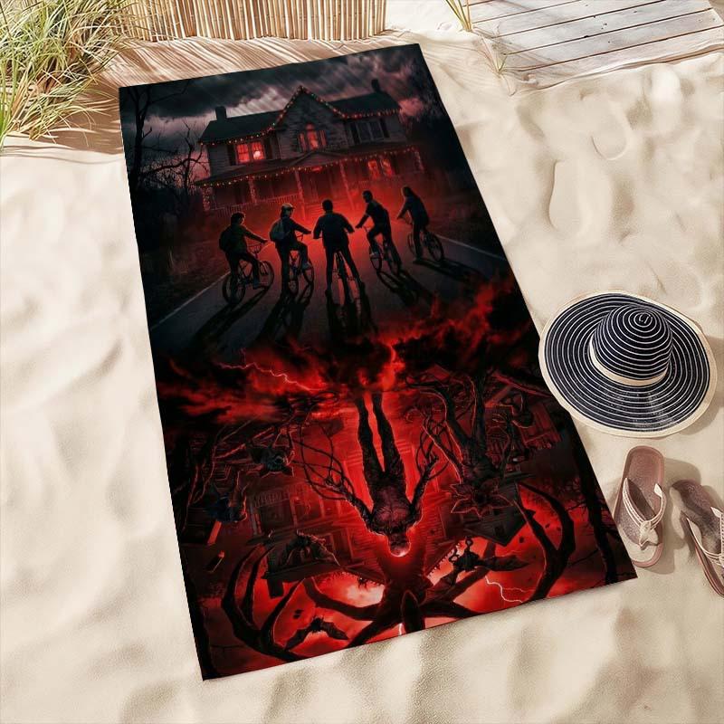 Popular Movie Clip Mind Flaye Beach Towel Microfiber Quick Dry Sand Free Upside Down Gym Sports Towel For Swimming Pool Outdoor
