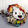 1pc Hello Kitty Automatic Opening/Closing Umbrella - Portable Three-Fold Design with 8-Bone Iron Frame - Outdoor, Gift for Fans, Travelers, Everyday U