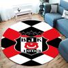 Besiktas Gymnastics Club Round Area Rug,Carpet Rug for Living Room Bedroom Sofa Playroom Decor,Non-slip Floor Mat