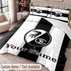 SC Freiburg FC Printed Bedding Set Custom Name Text 1 Duvet Cover 2 Pillowcases For Bedroom