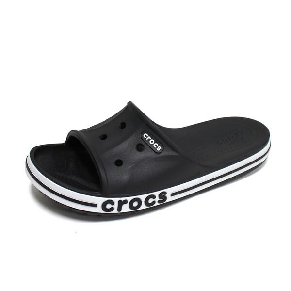 Crocs Bayaband Slide Öffentliche Hausschuhe Schwarz 205392 066
