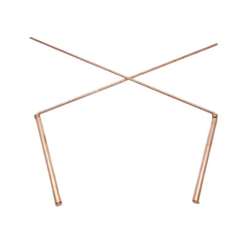 99.9% Pure Copper Dowsing Rods Professional Ghost Hunting Treasure Searching Tool Portable Copper Divining Rod Equipment