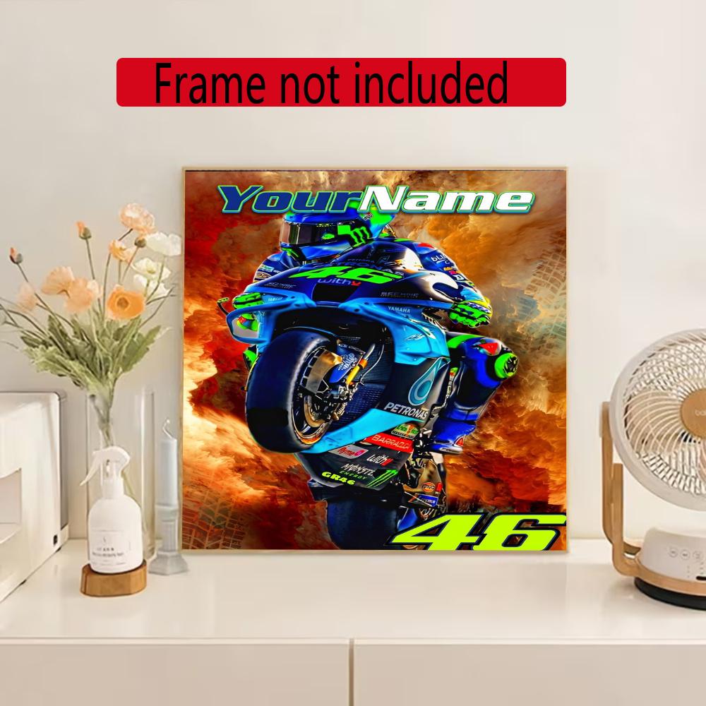 Doctor46 Personalized Text Diamond Painting Round Diamond Mosaic Rhinestones Diamond Embroidery Craft Kit Wall Decor Without Frame