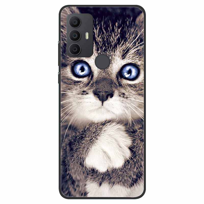 For TCL 30 SE Case Silicone Starry Space TPU Soft Back Cases For TCL 305 Cover Marble Painted for TCL 30SE TCL305 Fashion Bags