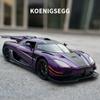 Diecast 1:24 One1 Sport Car Model Imitation Alloy Casting Metal Children's Toy Vehicles Collective Home Decor Gifts