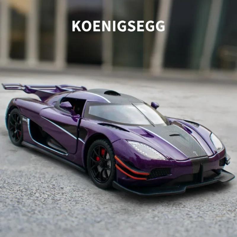 Diecast 1:24 One1 Sport Car Model Imitation Alloy Casting Metal Children's Toy Vehicles Collective Home Decor Gifts