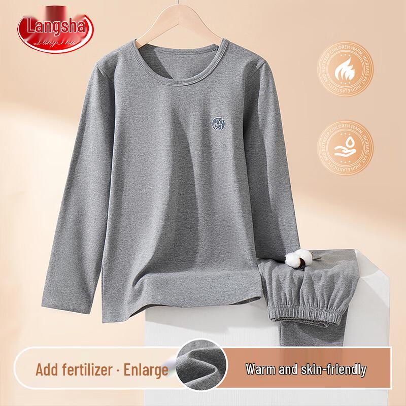 LANGSHA Boys' Plus Size Thermal Underwear Set
