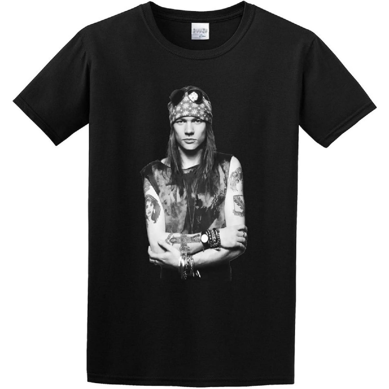

Унисекс футболки с коротким рукавом Axl Rose, 100% хлопок, черные S разноцветный