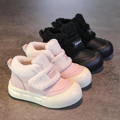 Kinder Weiße High-Top Klettverschluss Schuhe 2025 - Mit Samt, Dicke Sohle