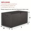 1pc Large Patio Deck Box Cover - Durable 210D Tear Resistant, Waterproof, and UV Resistant - Protect Your Outdoor Furniture from